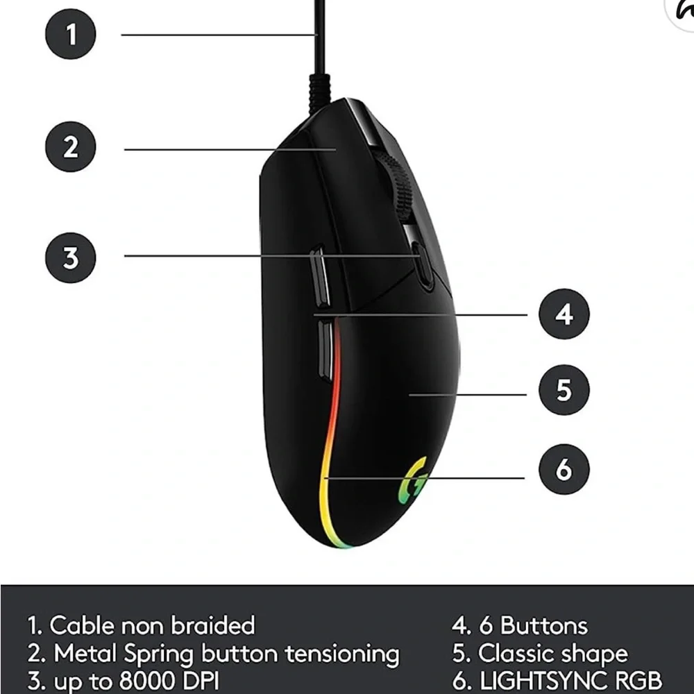Gaming Mouse (Logitech G203)